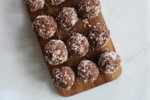 Festive chocolate balls