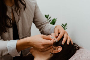 A demonstration of Acupuncture treatment offered near Brighton