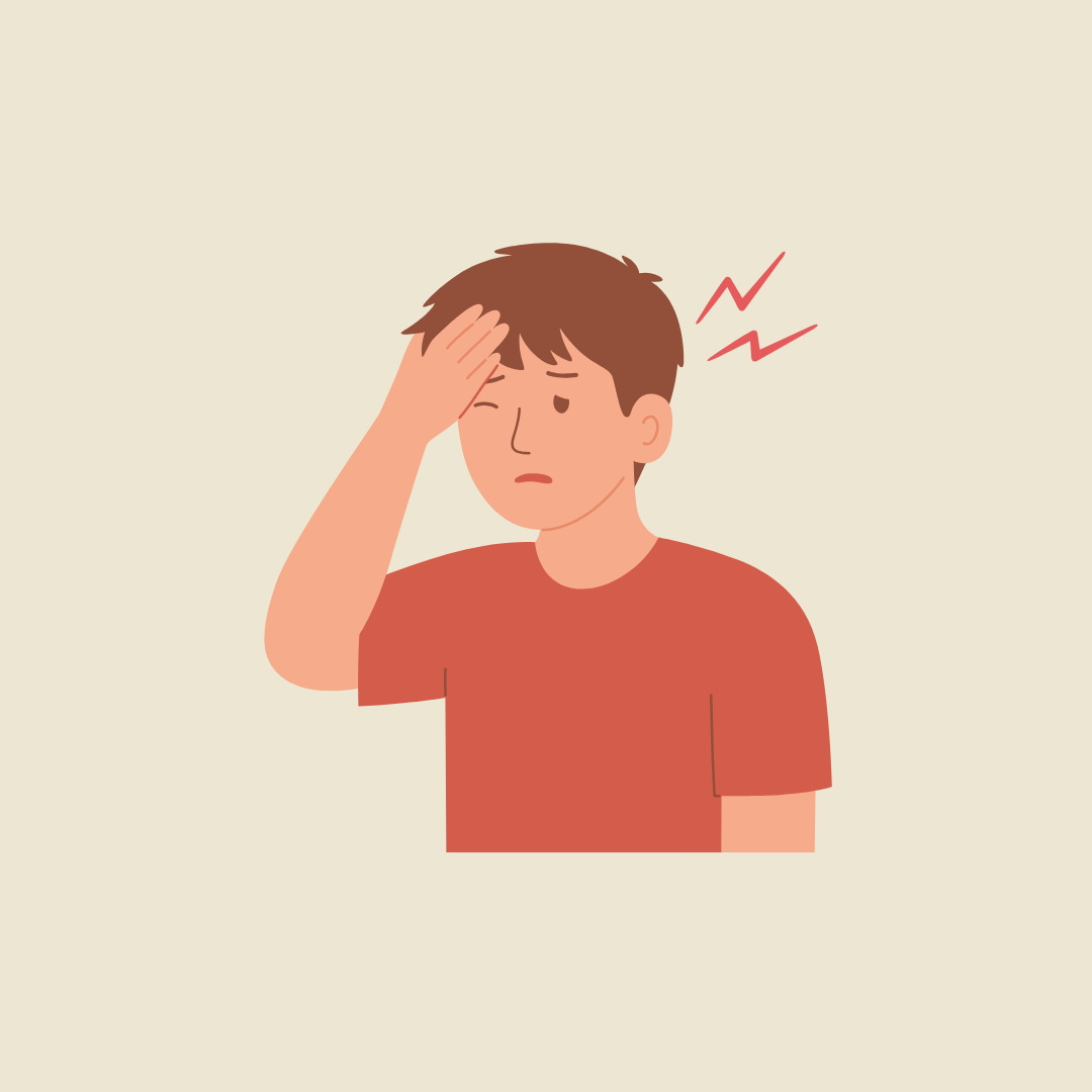 Image of person with a migraine